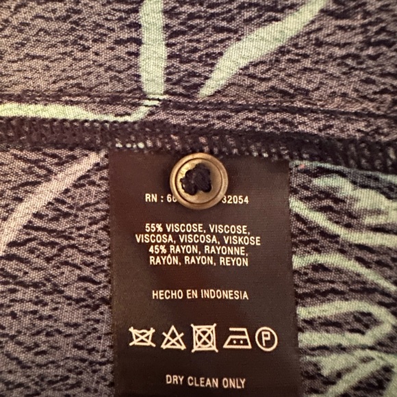 Anthropologie Maeve‎ Rabbit Prink Blue/Teal Shirt Dress, Size 00P (#88) - Picture 10 of 10